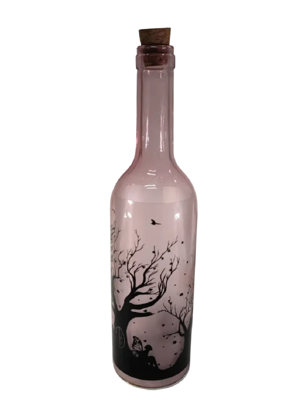 Botella Decorativa Hadas Con Luz Led - Imagen 2