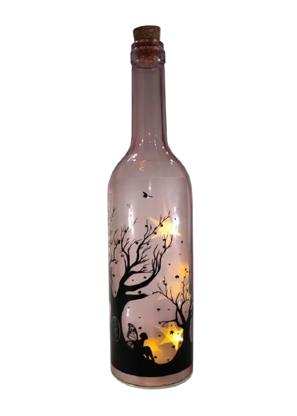 Botella Decorativa Hadas Con Luz Led